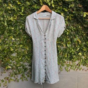 Green 90’s Print Mini Dress